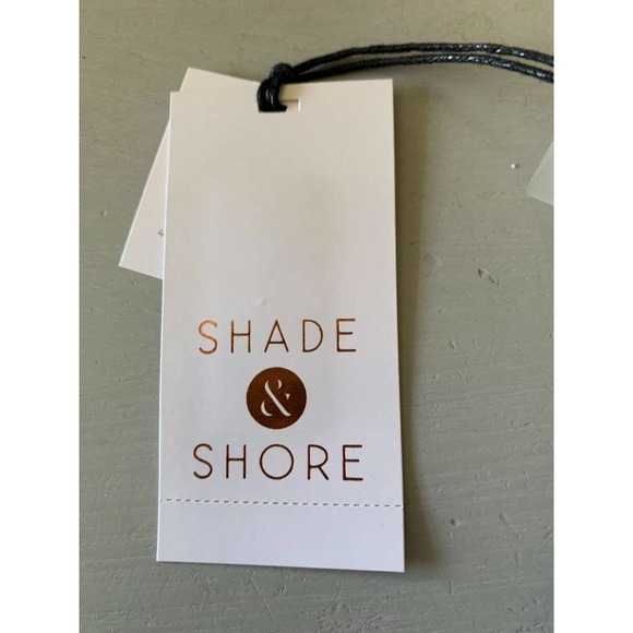 Shade & Shore Swimsuit Bathing Suit Top Black & White Size S 4-6 NWT $23 - Picture 10 of 10